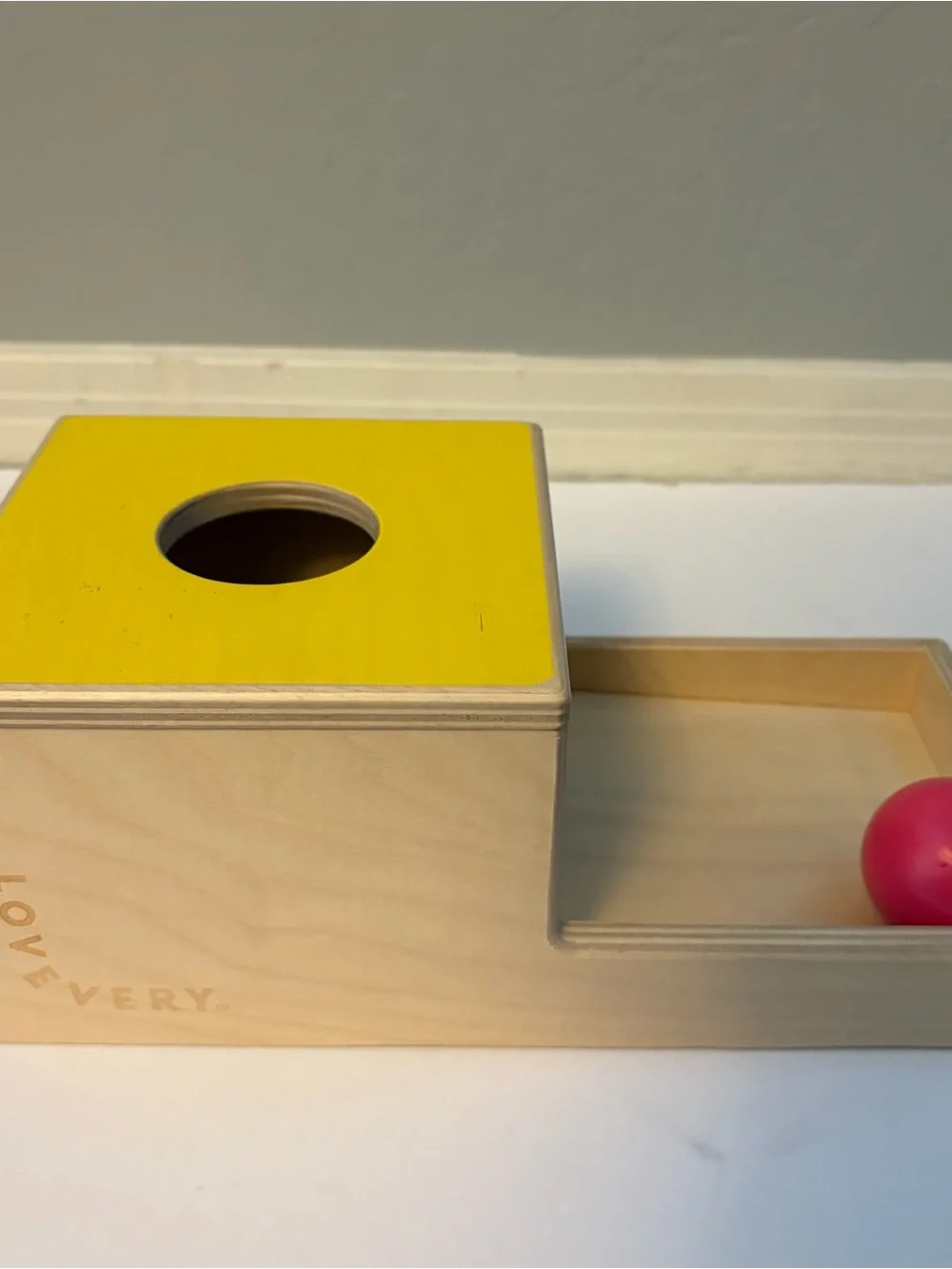 Lovevery wooden ball drop baby infant development toy